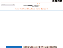 Tablet Screenshot of positiveyouthfoundation.org